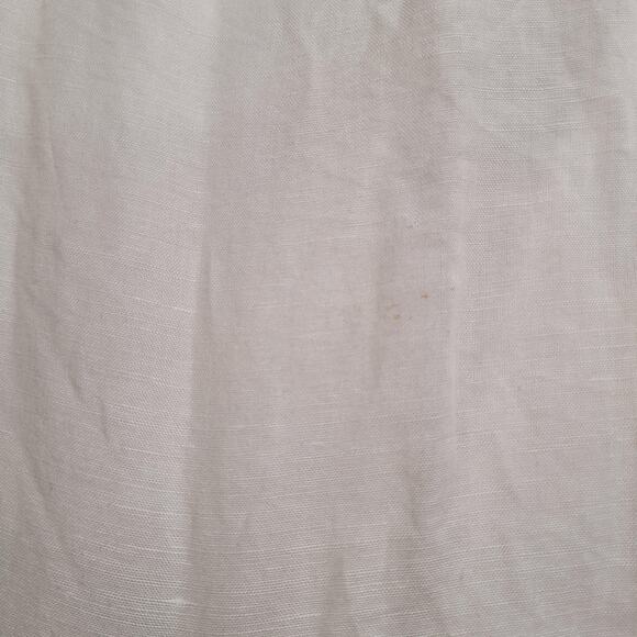 J.Crew Dress Small White Embroidered Cross Back Maxi Sundress Boho Apron Summer - Picture 9 of 12